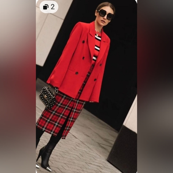 Coldwater Creek Wool Jacket Red Coat Size 16 - EUC! - Picture 11 of 16